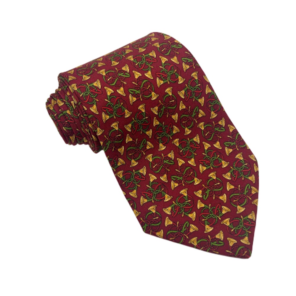 Salvatore Ferragamo Red Bell Tie